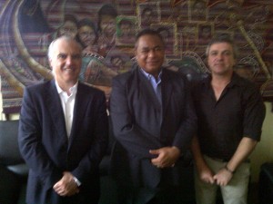 Francisco Banha, Bendito Freitas, Ministro da Educação de Timor e Vitor Bernardes, Professor