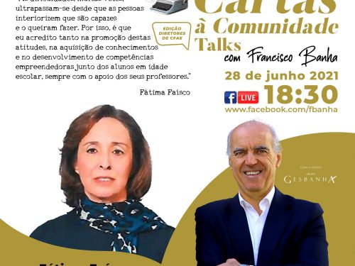 Talks Cartas à Comunidade - Fátima Faísco