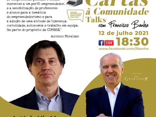 Talks Cartas à Comunidade - António Miraldes